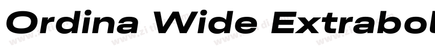 Ordina Wide Extrabol字体转换